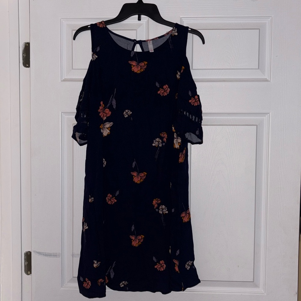 Xhilaration Navy Floral Dress